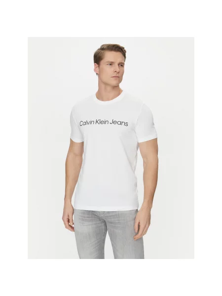 Calvin Klein Jeans kratka majica bela