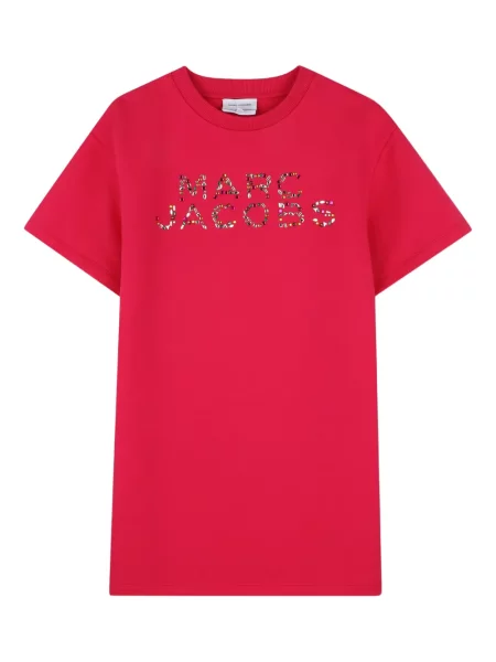 Sukienka koszulowa dziecięca Marc Jacobs czerwona