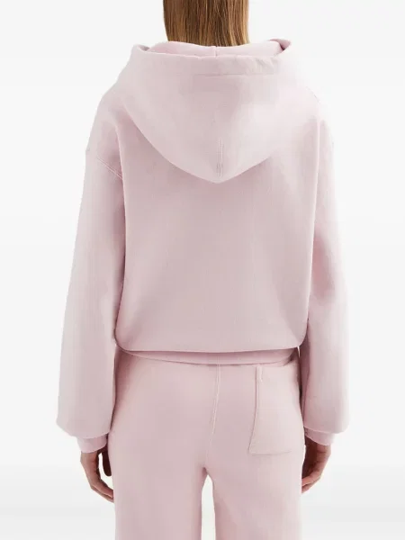 Hanorac cu glugă Jil Sander din material terry roz