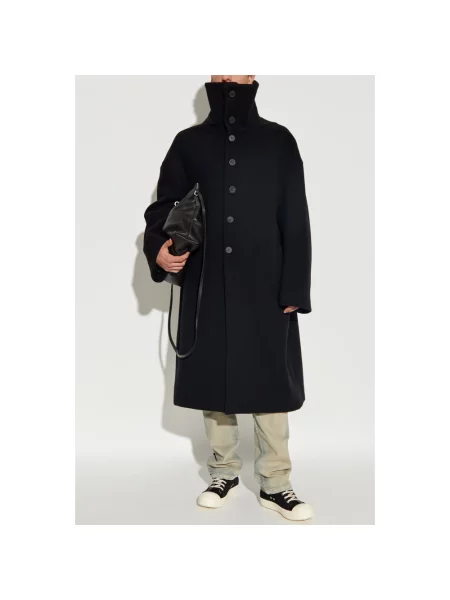 Płaszcz Rick Owens wełniany czarny
