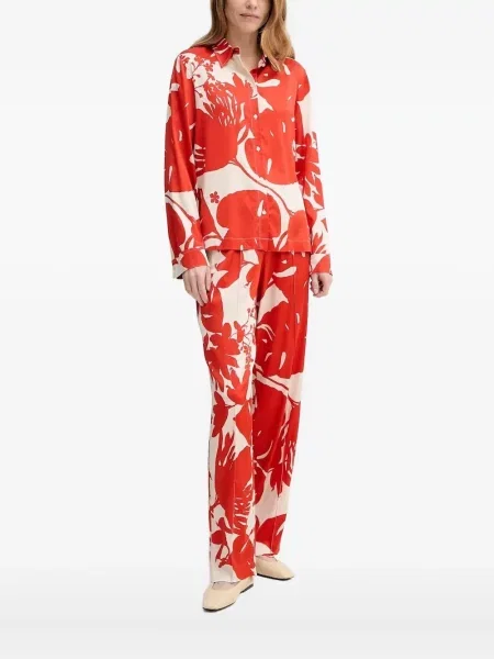 Cămașă Marc O'polo cu model floral cu imagine roșu