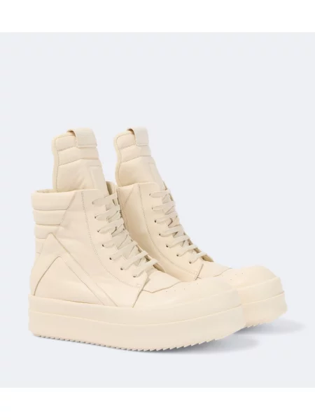 Sneakerși Rick Owens din piele alb
