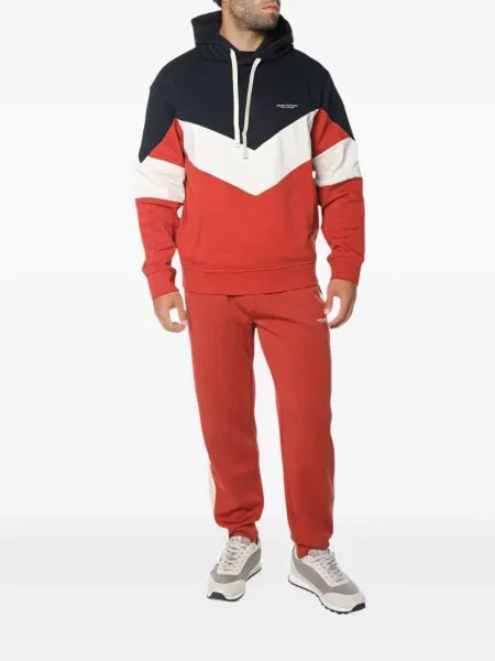 Hanorac cu glugă Armani Exchange cu cordon roșu