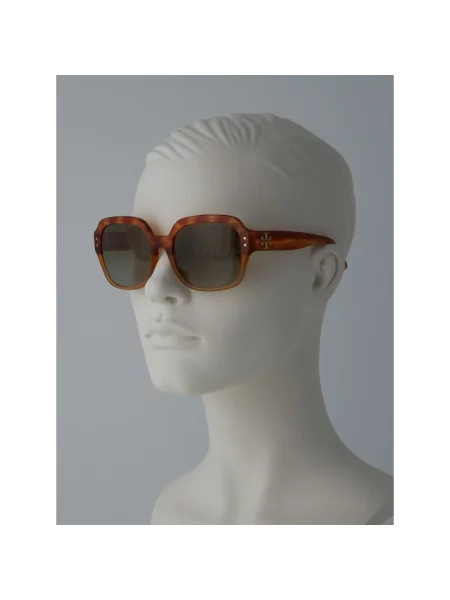 Okulary przeciwsłoneczne Tory Burch brązowe
