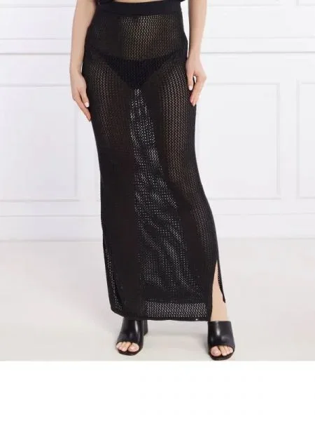 Tommy Jeans Fustă negru