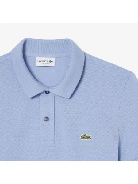 Поло Lacoste голубое