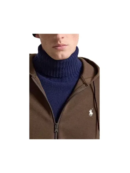 Polo Ralph Lauren bluza DOUBLE KNT brązowa