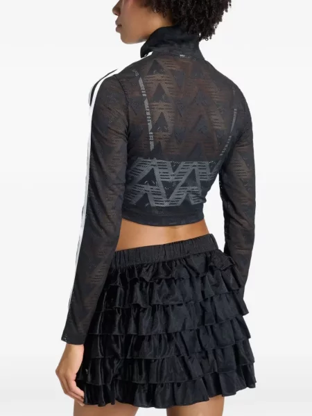 Bluza rozpinana Adidas w paski czarna