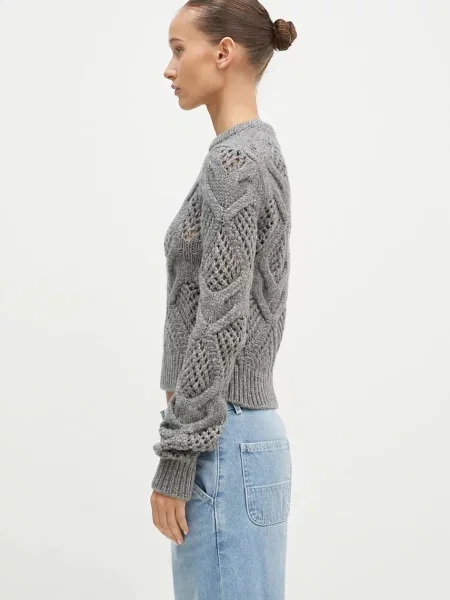 Sportmax sweter wełniany Narvel szary
