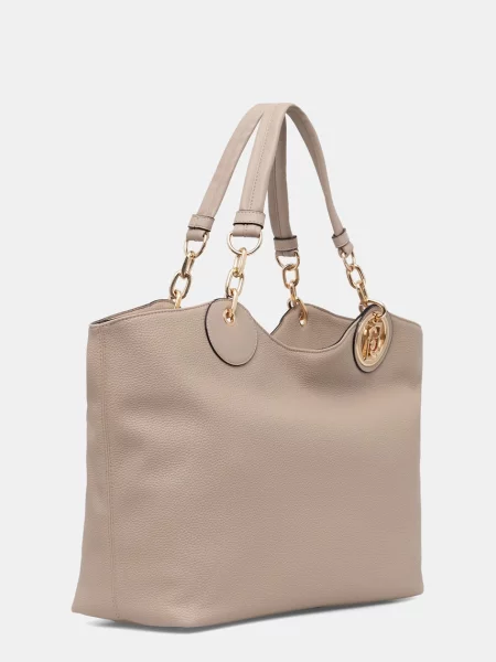 Geantă shopper Liu Jo din piele bej