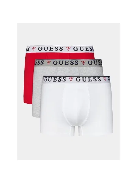 GUESS Boksarice Brian pegasto siva bela rdeča