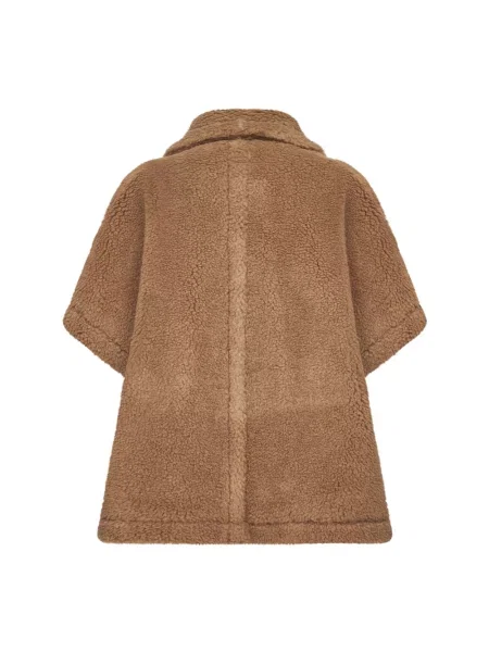 Max Mara Peleryna Tebe Z Wełną Z Wielbłąda beige brązowy