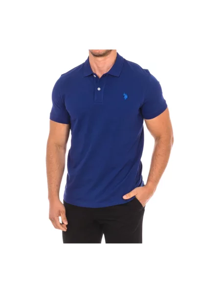 Koszulka polo U.s Polo Assn. z krótkim rękawem niebieska