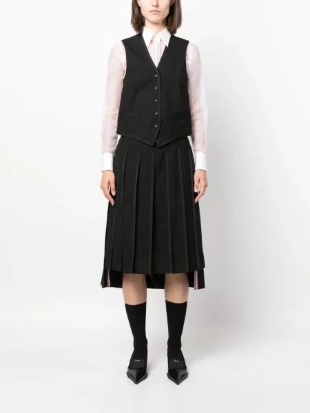 Liemenė Thom Browne v formos iškirpte juoda