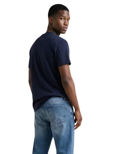 Tommy Jeans Tričko Tmavomodrá modrá
