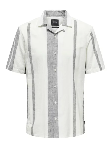 Only & Sons Cămașă CAIDEN negru alb