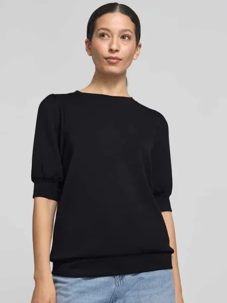 Bluza z rękawem o dł. model BANU' Soyaconcept czarna