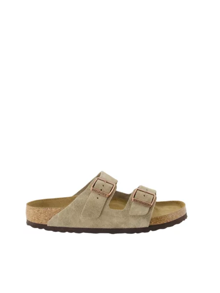 Birkenstock Klapki Arizona Bs Szary beżowe