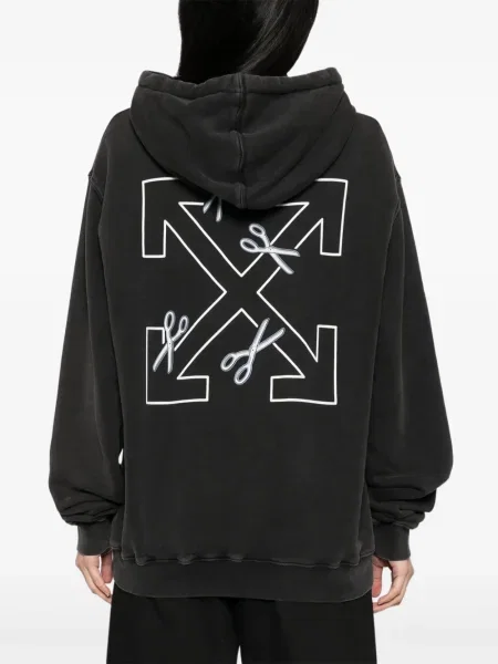 Hanorac cu glugă Off-white alb