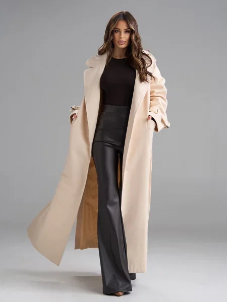 Пальто ISSA Plus бежевий