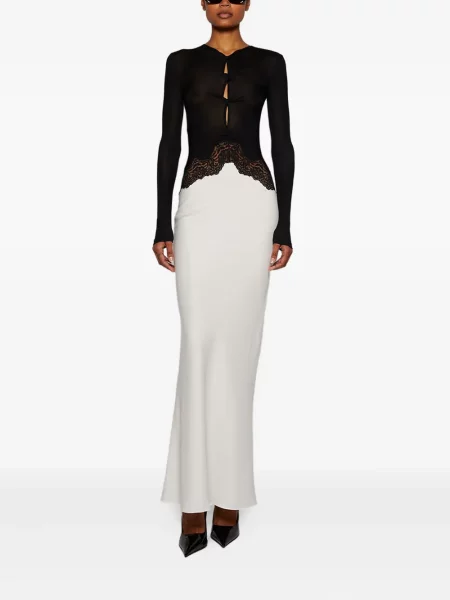 Lung rochie Christopher Esber din dantelă negru