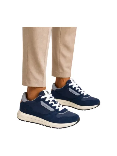 Sneakersy U.s Polo Assn. skórzane niebieskie