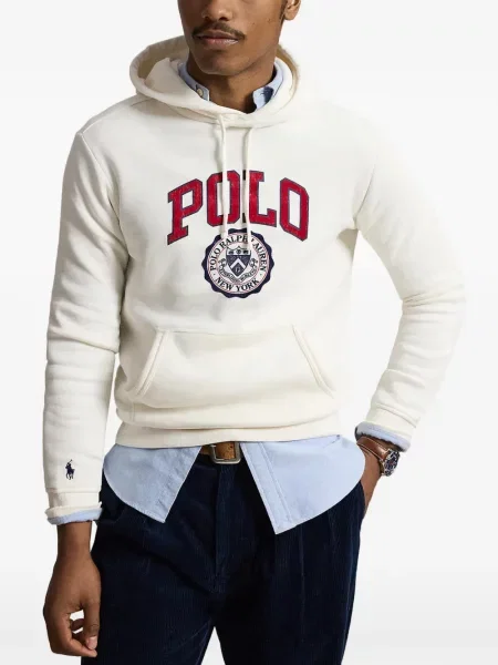 Scurt șapcă Polo Ralph Lauren cu broderie din jerseu maro