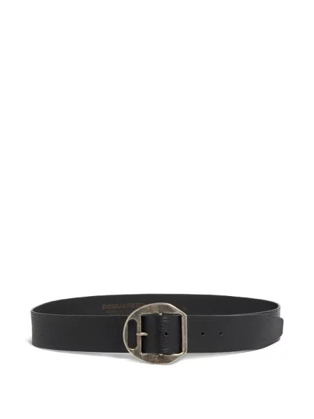 Cu centură curea Dsquared2 din piele cu cataramă negru
