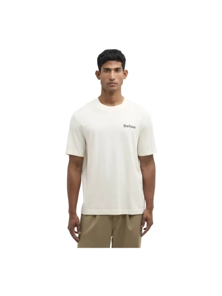 T-shirt o kroju relaxed fit z czystej bawełny Model Packling' Barbour beżowa