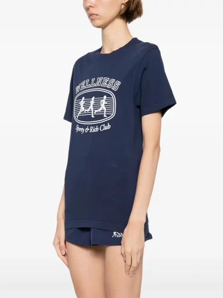 Тениска Sporty & Rich синьо
