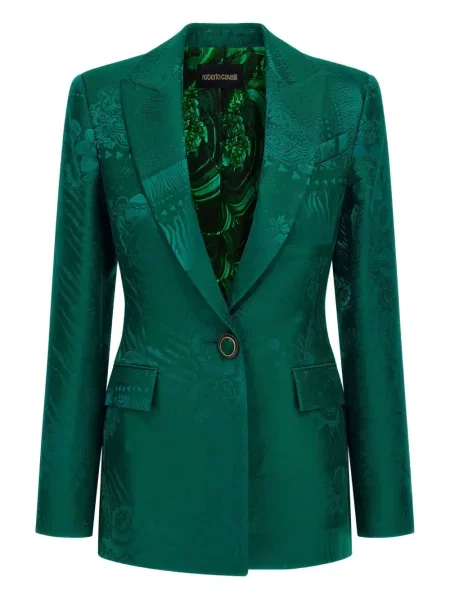 Sacou Roberto Cavalli din jacard verde