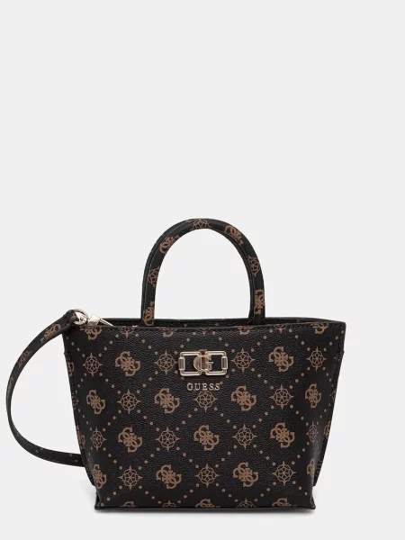 Guess geantă crossbody pentru femei cu imitație de piele EMELIE maro
