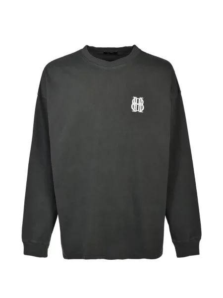 Lung tricou Breath cu autograf negru