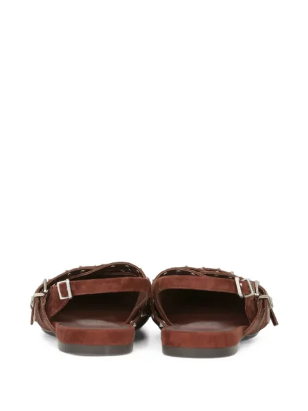 Balerini Ash cu tepi slingback roșu