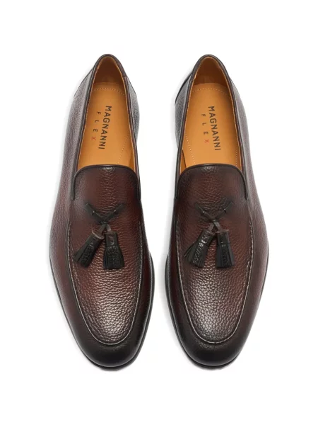 Pantofi loafer Magnanni din piele maro