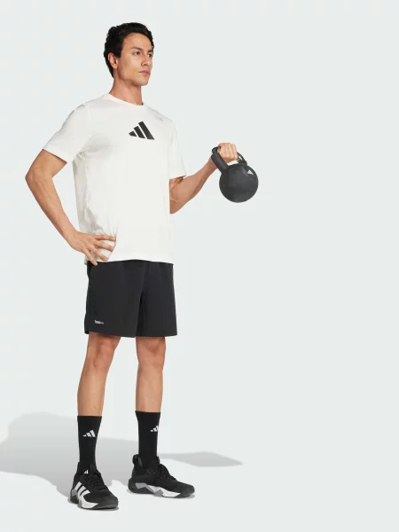 Футболка спортивна adidas перероблений білий