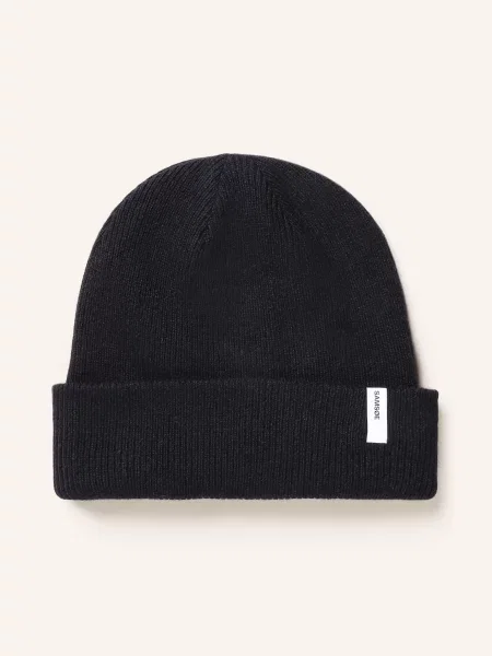 Čepice Samsøe Samsøe The Beanie Black Universal černý
