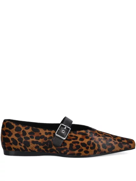 Balerini Vagabond cu imagine cu model leopard maro