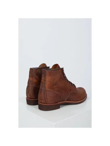 Botki Red Wing Shoes skórzane czerwone