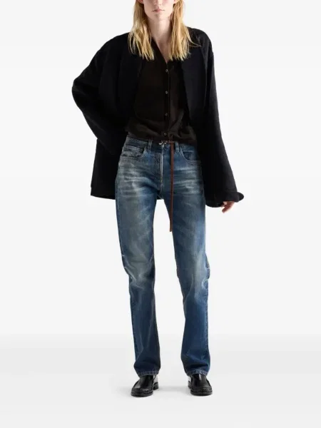 Cardigan Prada cu decolteu în V maro
