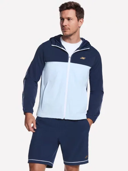 Спортивна кофта Skechers HARRY KANE TRACK TOP синій/блакитний нейлон/спандекс синій
