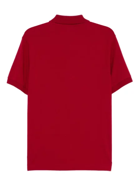 Tricou polo Lacoste cu broderie roșu
