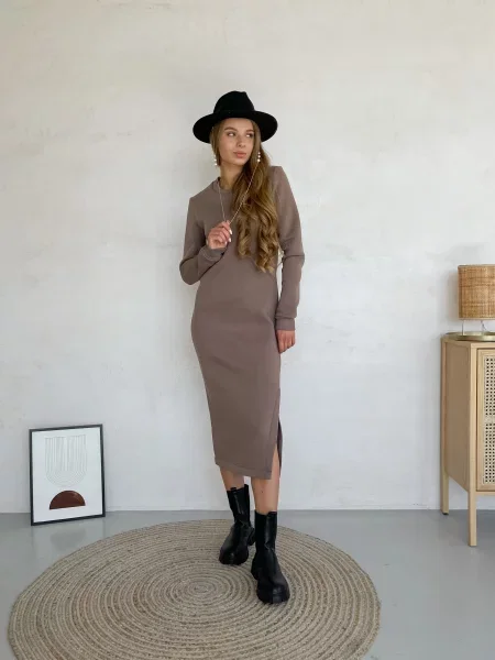 Silvio Merlini Сукня міді Мокко