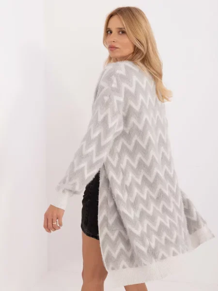 Cardigan Wool Fashion Italia gri