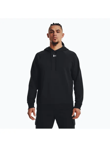 Fleecová mikina s kapucňou Under Armour čierna