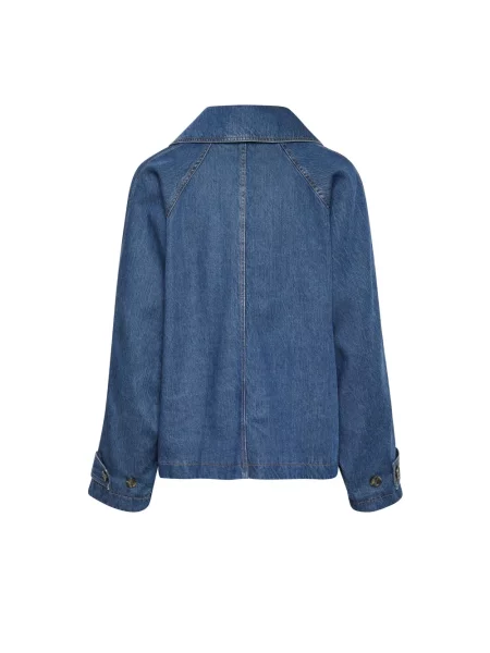 Krótka kurtka jeansowa Inwear niebieska