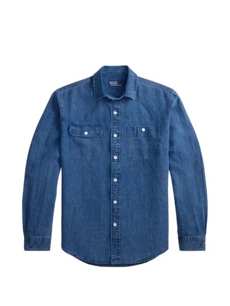 Scurt șapcă Polo Ralph Lauren cu broderie din jerseu maro