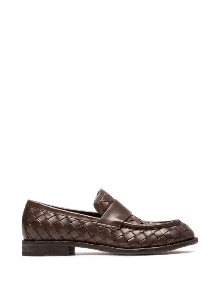 Pantofi loafer Officine Creative din piele maro