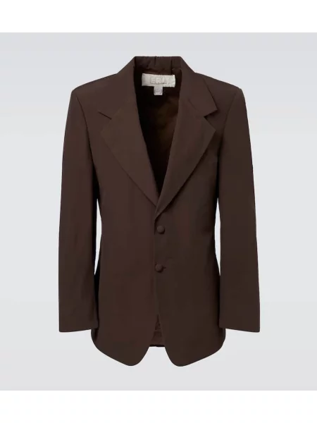 Oblekový jednořadý oblek Erl hnědý
