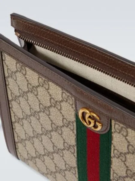 Geantă Gucci din canvas bej